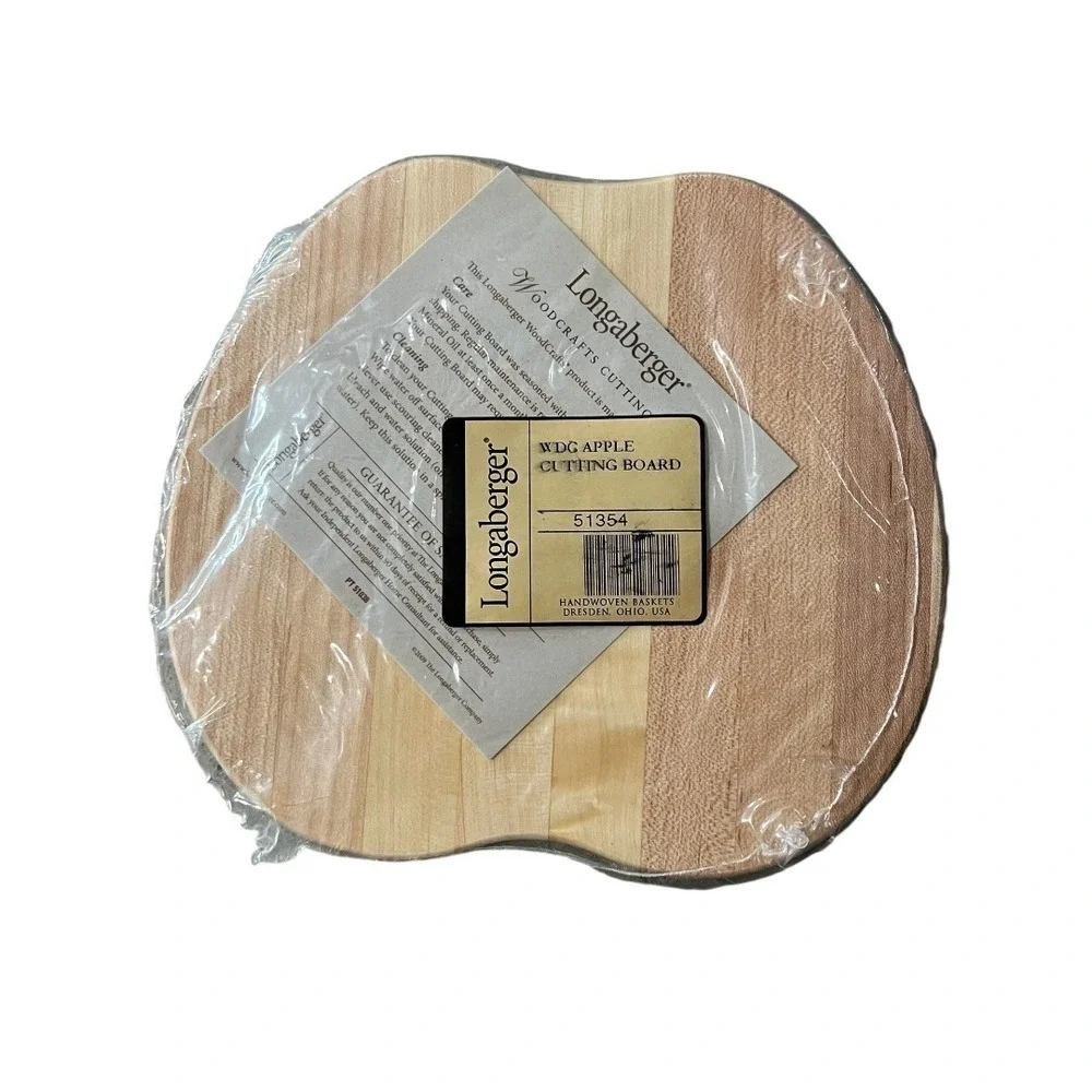 NEW - Longaberger World's Greatest Teacher Apple Cutting Board